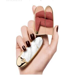 Guerlain Rouge G Customizable Lipstick with White and Gold Case